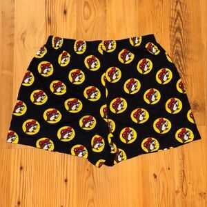 Black Cartoon Print Women's Shorts